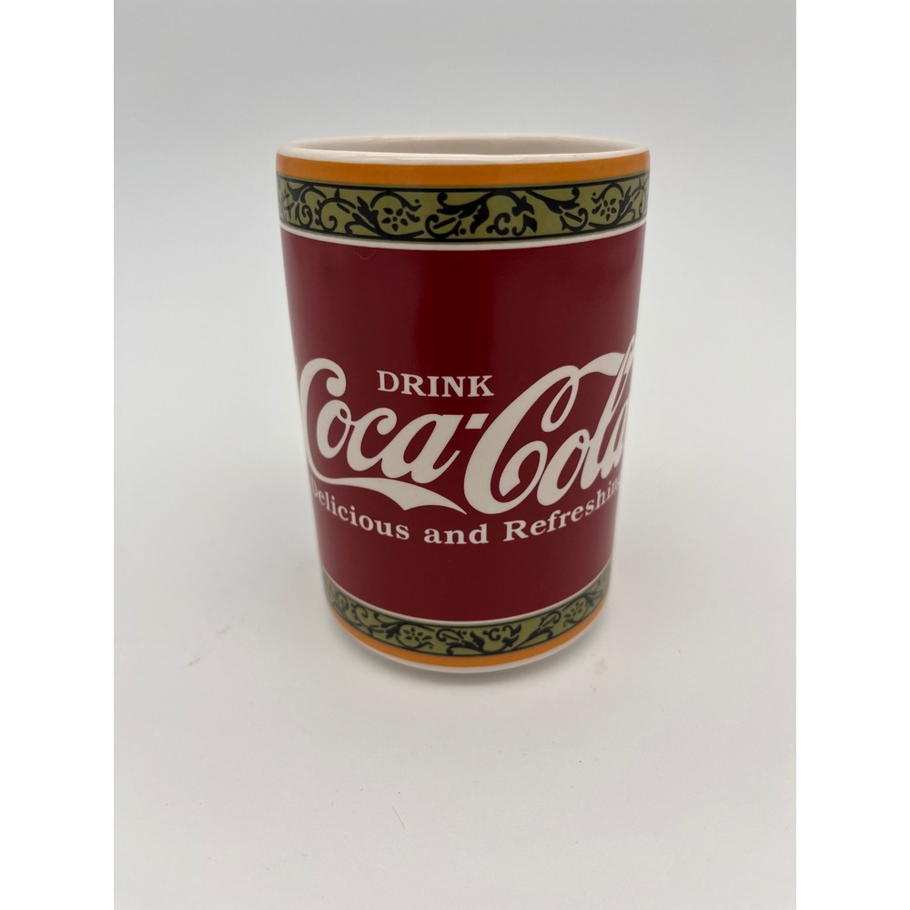 Coca-Cola Ceramic Bathroom Tumbler Red Vintage Style Toothbrush Holder 5 Cent
